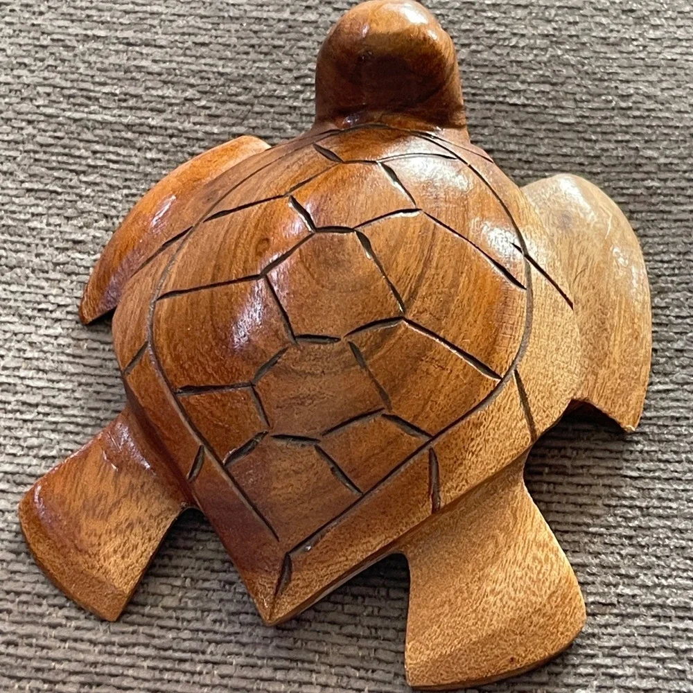 Hand Carved‎ Turtle Unsigned - Picture 3 of 7